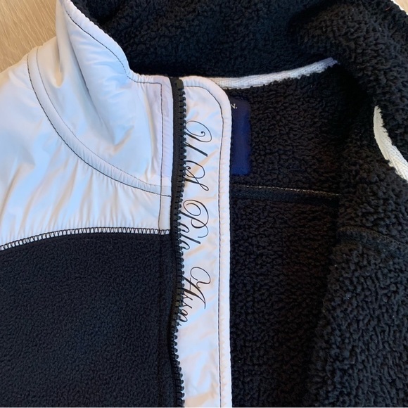 Juniors US Polo Assn. Fleece Zip-Up Sweatshirt Coat -Medium Size with Polo Logo - Picture 10 of 11